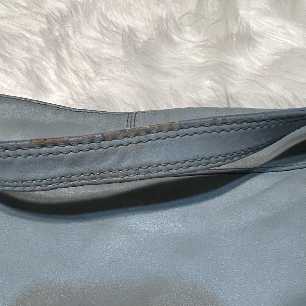Coach Sky Blue Zoe Hobo Bag - Picture 16 of 16